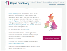 Tablet Screenshot of cityofsanctuary.org